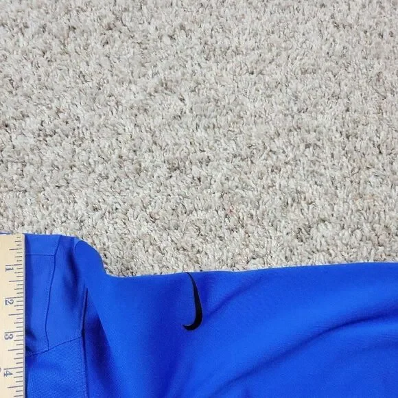 Nike Golf Pullover Mens Large Blue Black Dri Fit Standard Fit Dole Logo - Picture 7 of 8